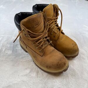 Timberland Pro Womens Work Boots Tan Leather Lace Up ASTM F2413 EH Size 6.5M